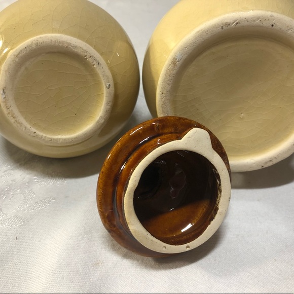 Vintage Country ‘Summer Wheat’ Ceramic Sugar Bowl and Creamer - Picture 3 of 12